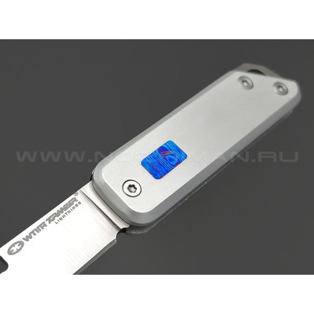 WithArmour складной нож Egret Grey WA-103SL сталь Sandivik 12C27, рукоять Hard aluminium, Timascus
