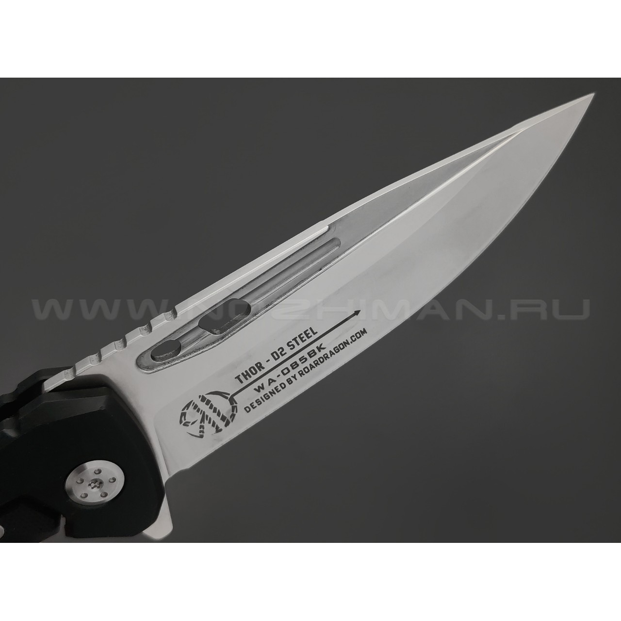 WithArmour складной нож Thor Black WA-085BK сталь D2 satin, рукоять Hard aluminium, G10