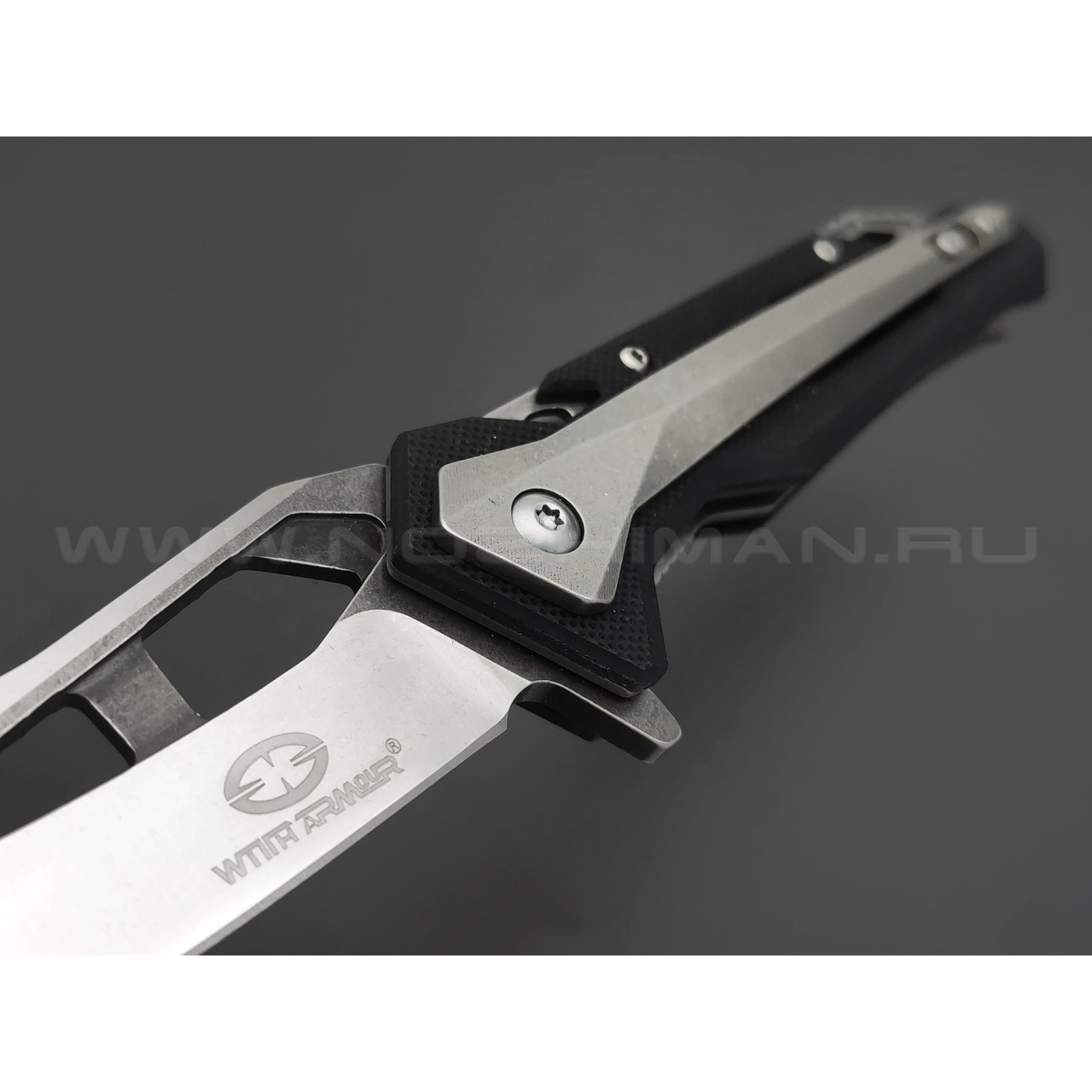 WithArmour складной нож Fin WA-066BK сталь D2, рукоять G10, stainless steel