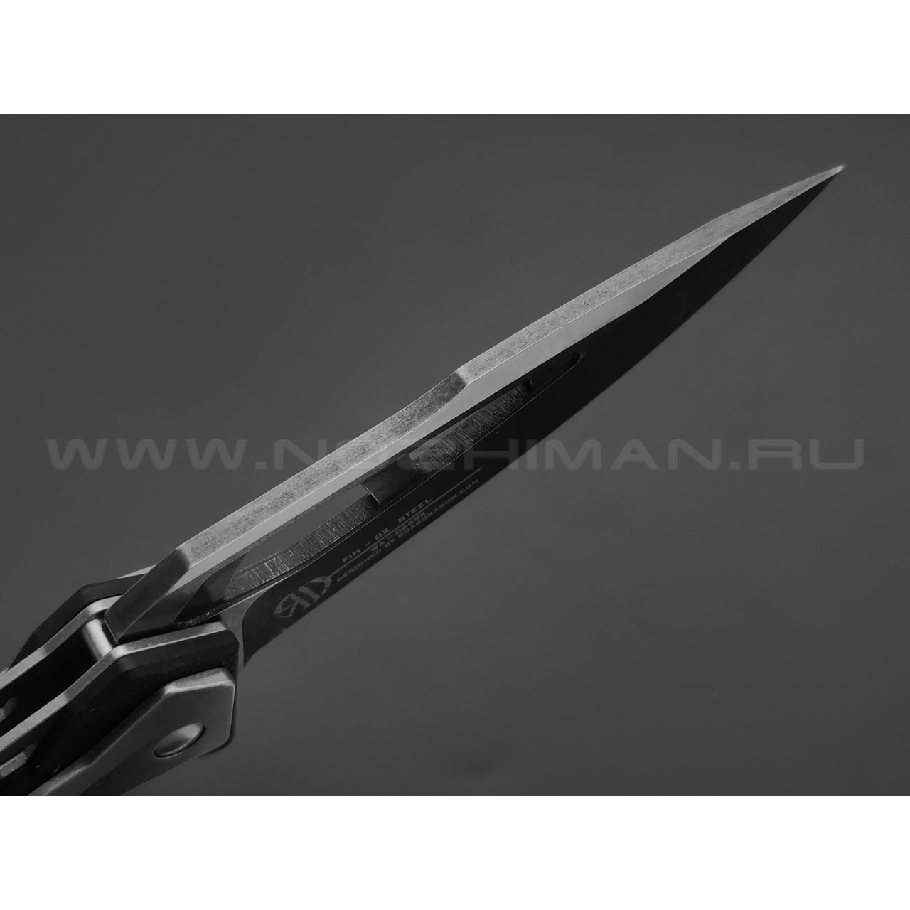 WithArmour складной нож Fin WA-066BK сталь D2, рукоять G10, stainless steel