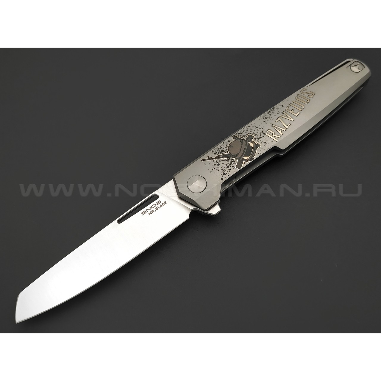 Mr.Blade нож Snob by Razvedos сталь M390, рукоять Titanium (НВ)