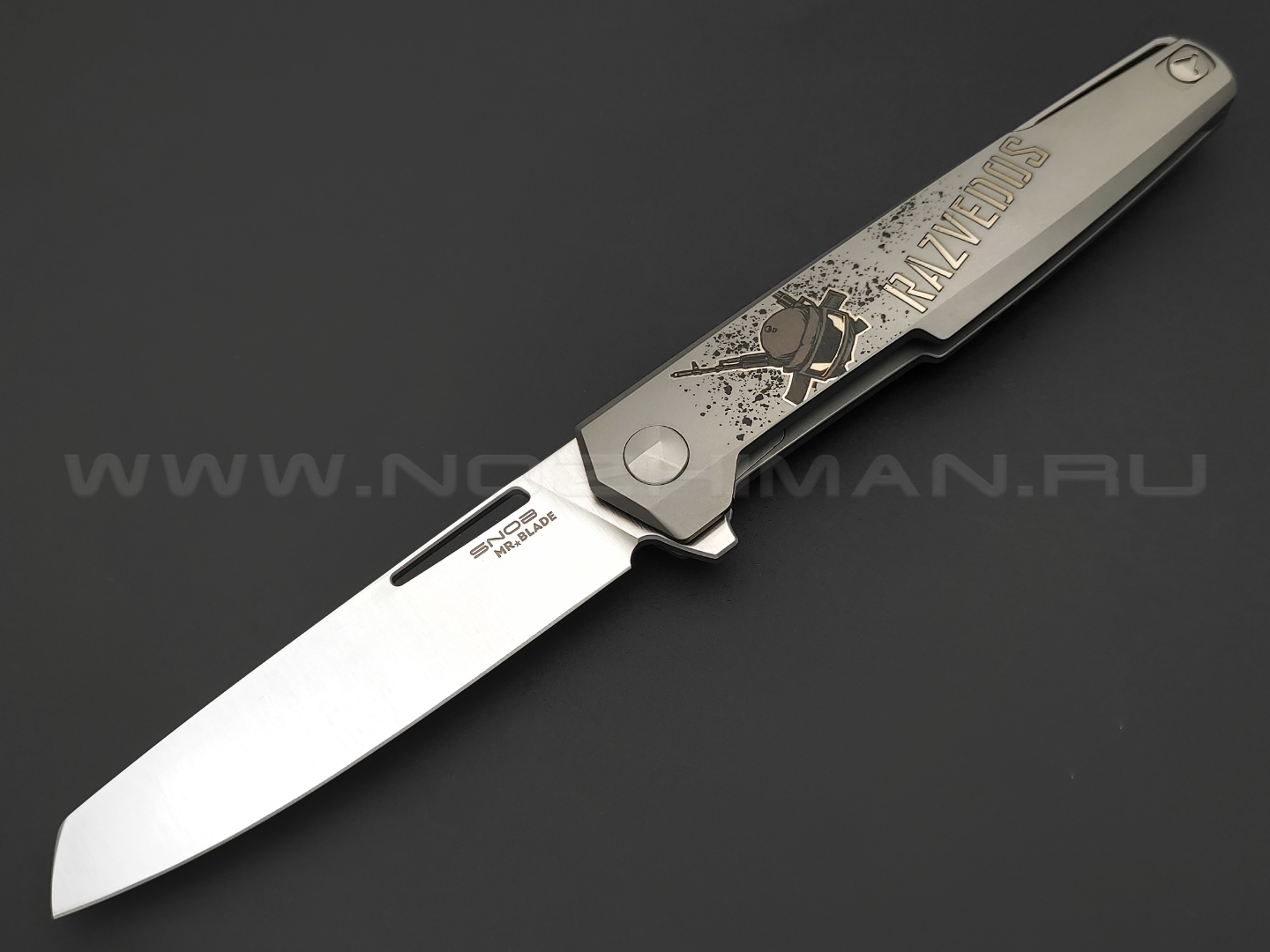 Mr.Blade нож Snob by Razvedos сталь M390, рукоять Titanium (НВ)