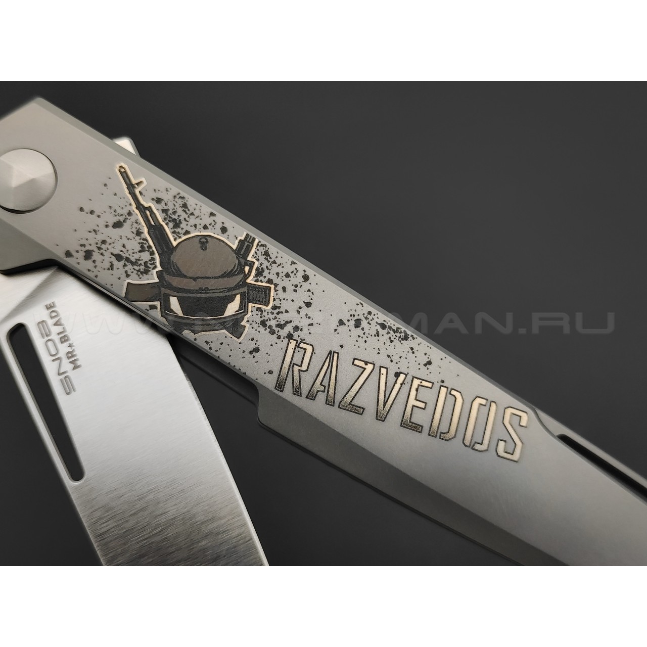 Mr.Blade нож Snob by Razvedos сталь M390, рукоять Titanium (НВ)