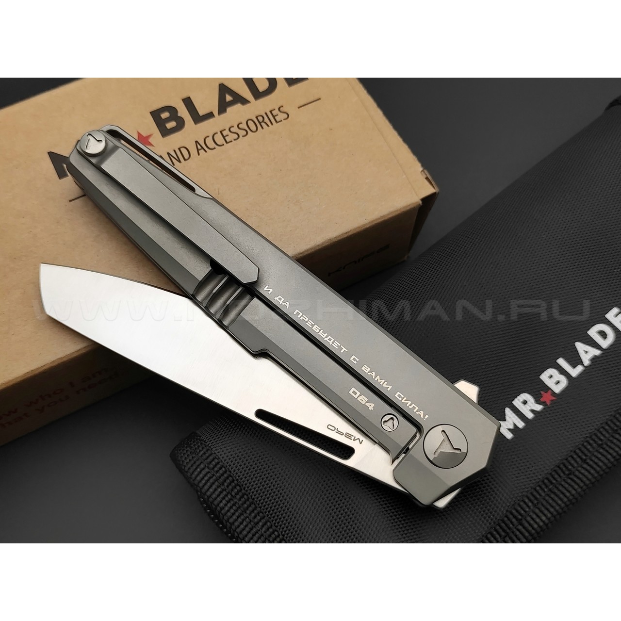 Mr.Blade нож Snob by Razvedos сталь M390, рукоять Titanium (НВ)