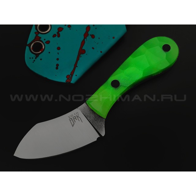 BRK нож Зефирка BX0230 сталь VG-10 satin, рукоять Luminofor composite green