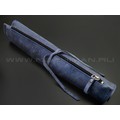 BRK набор из 4 кухонных ножей BX0232 сталь M390 satin, рукоять G10 chaotic black & blue