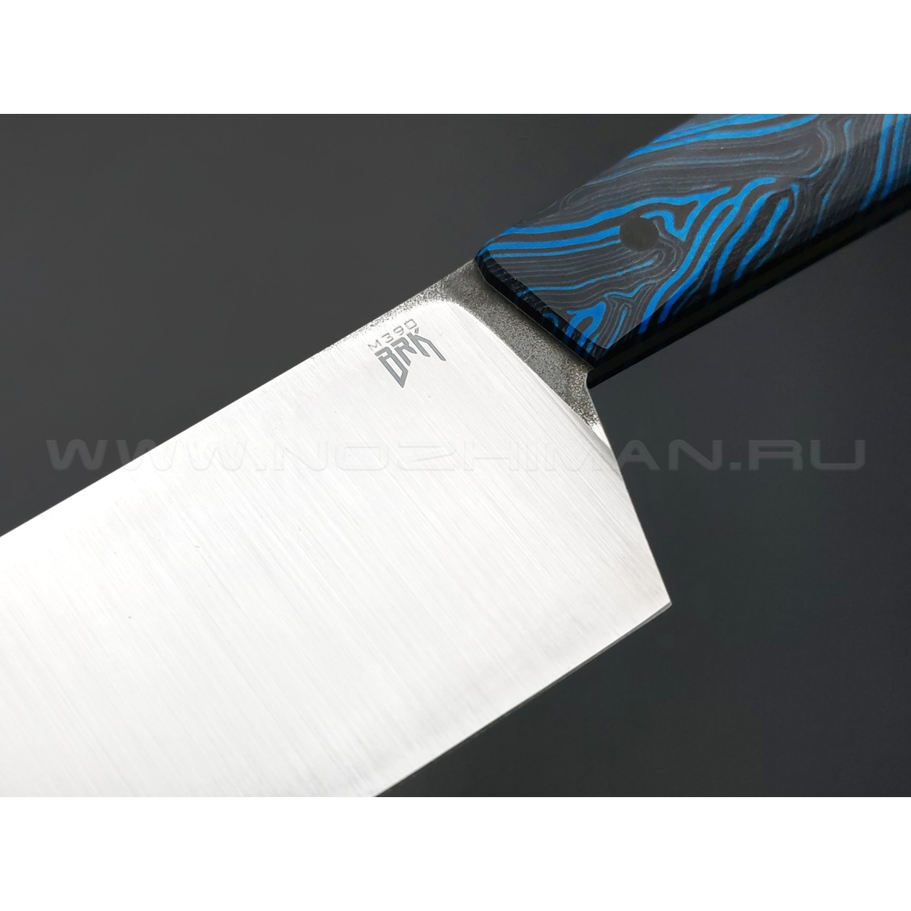 BRK набор из 4 кухонных ножей BX0232 сталь M390 satin, рукоять G10 chaotic black & blue