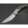 Knife Tech нож Hunter Limited Edition сталь M390, рукоять Titanium TC4 grey, carbon fiber