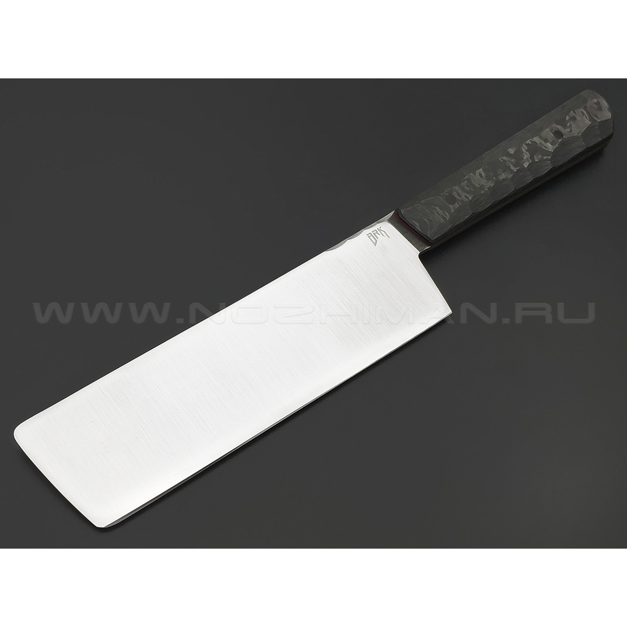 БРК кухонный нож Накири BX0213 сталь LO-PM 63, рукоять Карбон