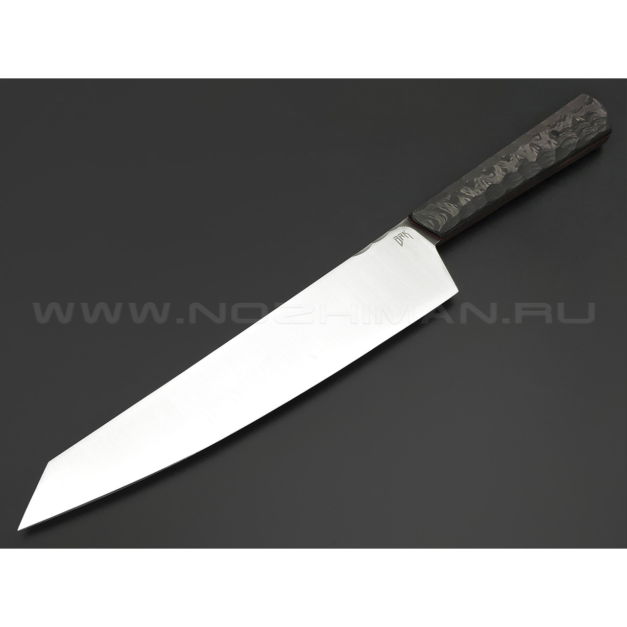 БРК кухонный нож Кирицуке BX0214 сталь LO-PM 63, рукоять Карбон
