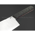 БРК кухонный нож Накири BX0213 сталь LO-PM 63, рукоять Карбон