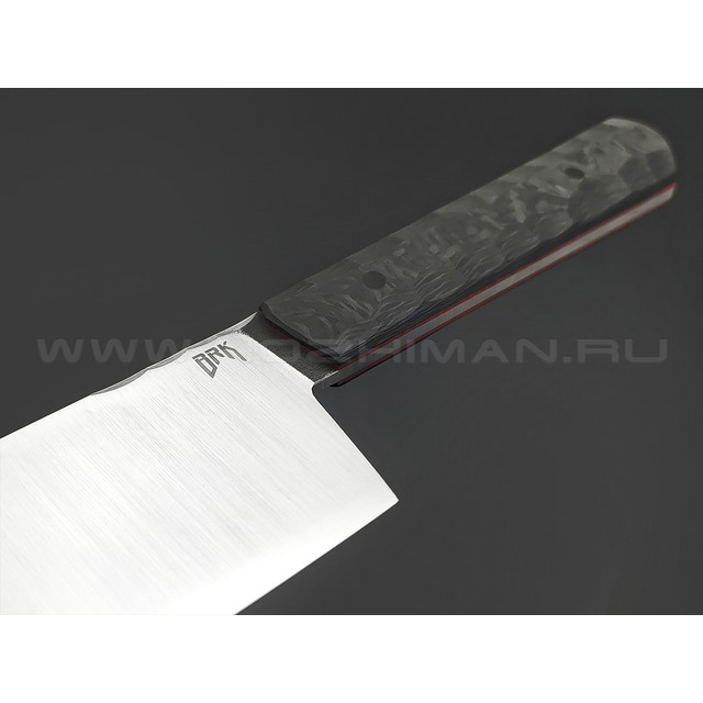 БРК кухонный нож Накири BX0213 сталь LO-PM 63, рукоять Карбон