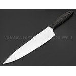 BRK кухонный нож Chef BX0210 сталь LO-PM 63, рукоять Carbon fiber