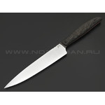 BRK кухонный нож Utility BX0211 сталь LO-PM 63, рукоять Carbon fiber