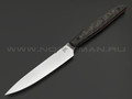 BRK кухонный нож Paring BX0212 сталь LO-PM 63, рукоять Carbon fiber