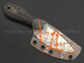 BRK нож Пирожок BX0224 сталь VG-10 satin, рукоять Carbon fiber colored
