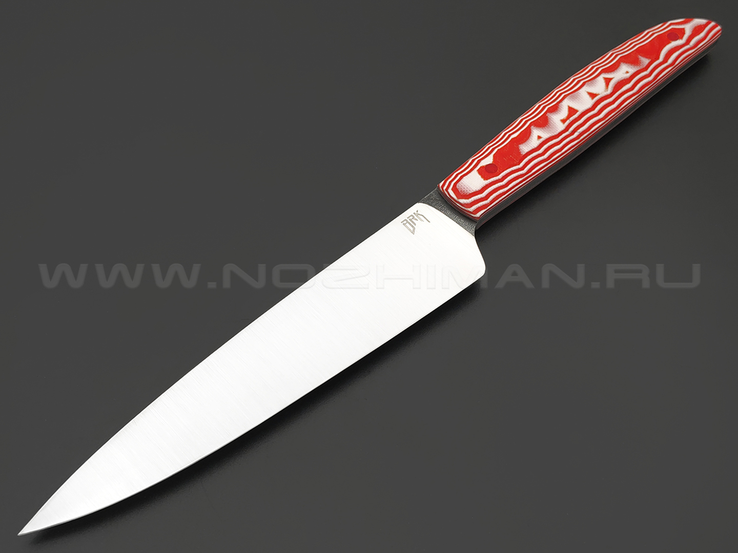 BRK кухонный нож Utility BX0219 сталь Aus-10Co, рукоять G10 red & white