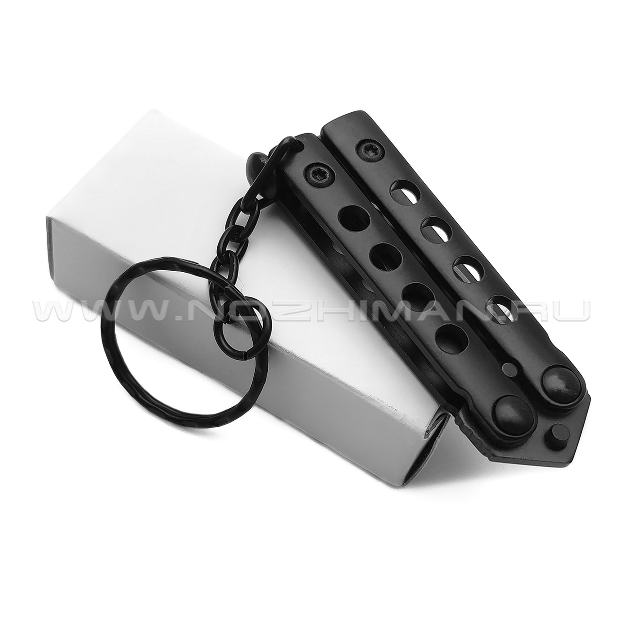 Мастер Клинок нож балисонг Гном Black MK205A сталь 420, рукоять Сталь