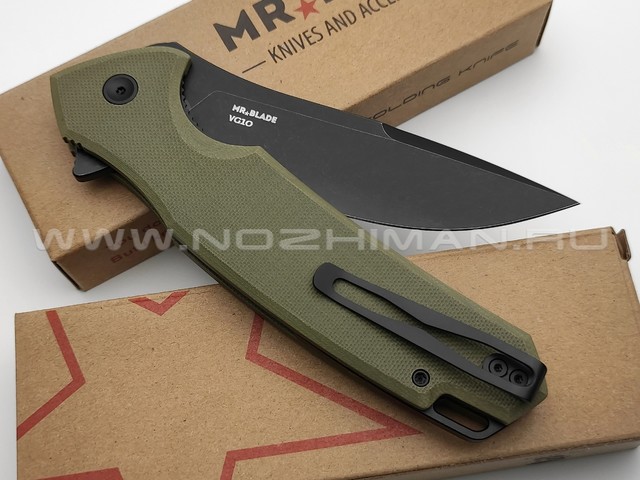Mr.Blade складной нож Hellcat сталь VG-10 blackwash, рукоять G10 olive