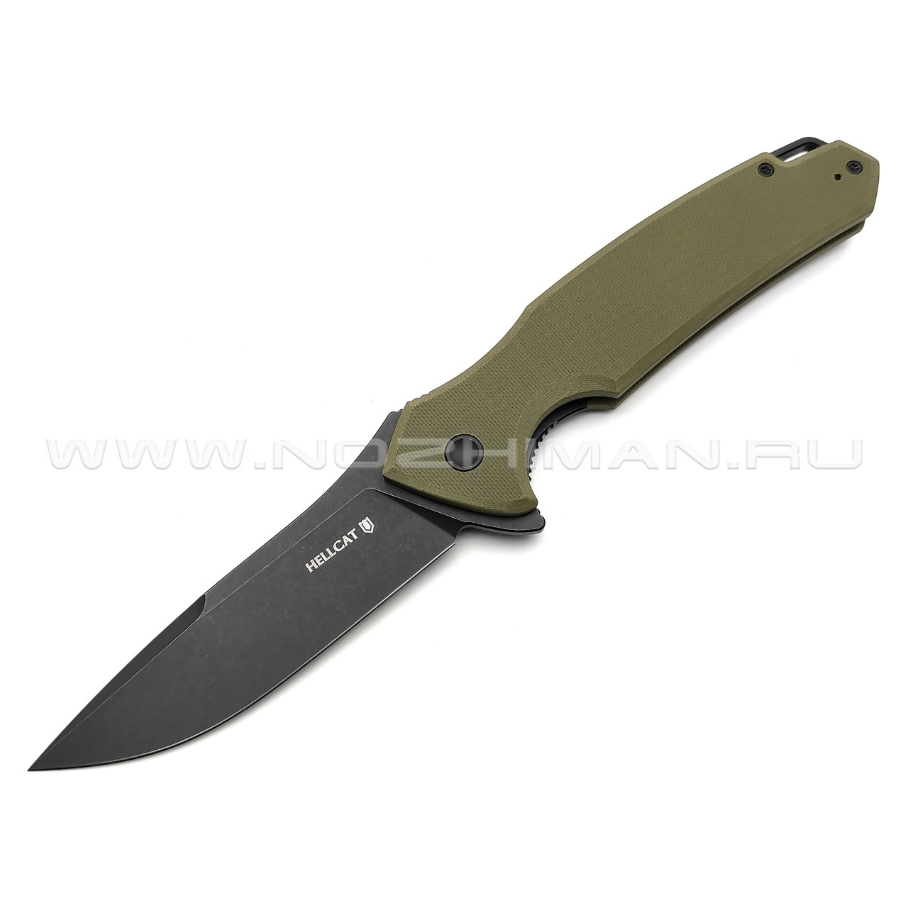 Mr.Blade складной нож Hellcat сталь VG-10 блэквош, рукоять G10 olive