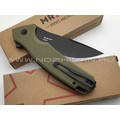 Mr.Blade складной нож Hellcat Mini сталь VG-10 блэквош, рукоять G10 olive