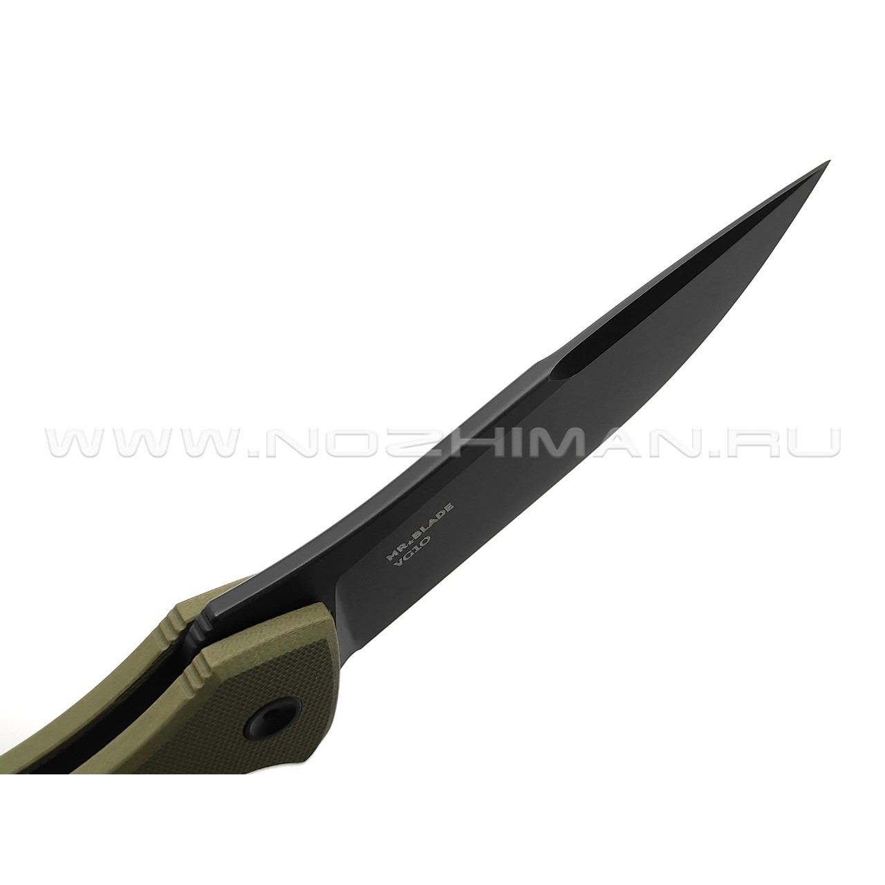 Mr.Blade складной нож Hellcat Mini сталь VG-10 блэквош, рукоять G10 olive
