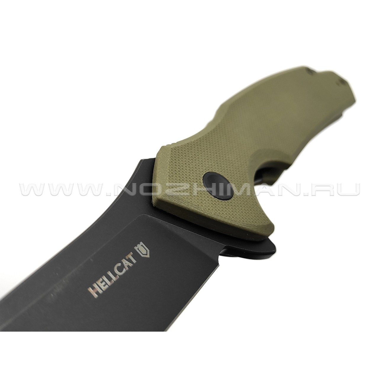 Mr.Blade складной нож Hellcat Mini сталь VG-10 блэквош, рукоять G10 olive