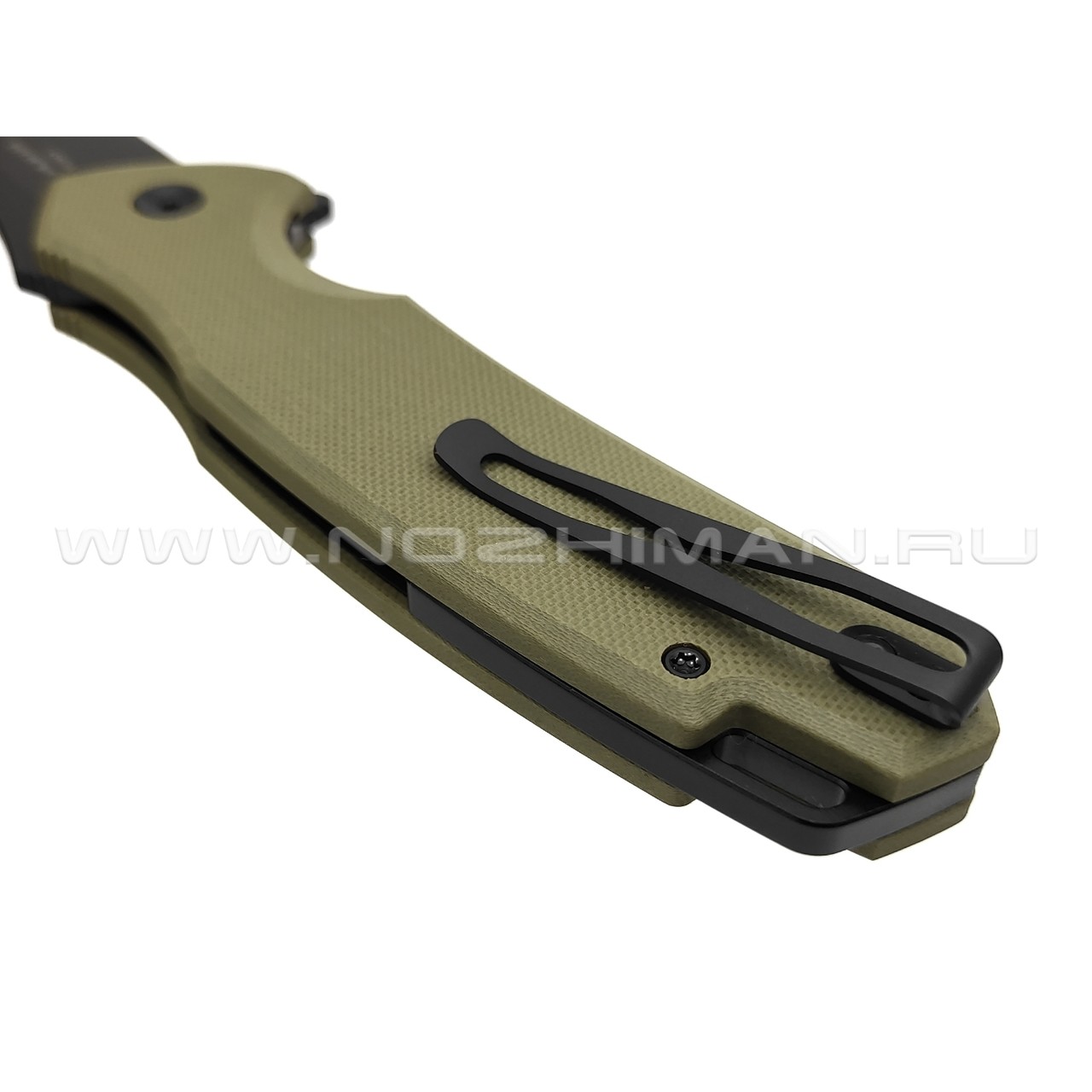 Mr.Blade складной нож Hellcat Mini сталь VG-10 блэквош, рукоять G10 olive