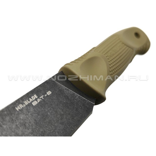 Mr.Blade нож BAT-B сталь 8Cr14 black стоунвош, рукоять TPR olive