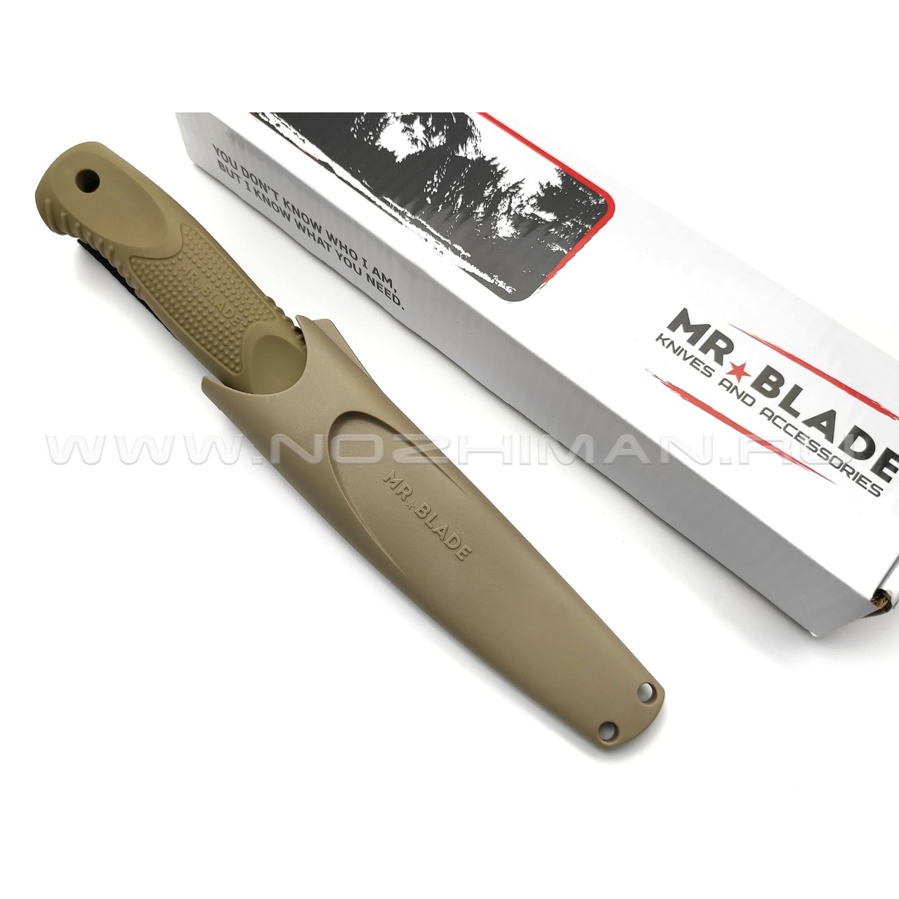 Mr.Blade нож BAT MB105 сталь 8Cr14 black стоунвош, рукоять TPR olive