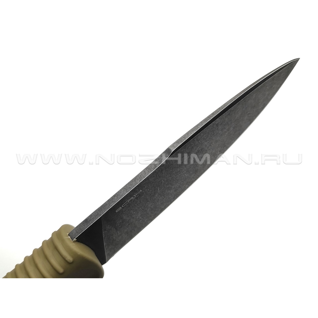 Mr.Blade нож BAT MB105 сталь 8Cr14 black стоунвош, рукоять TPR olive