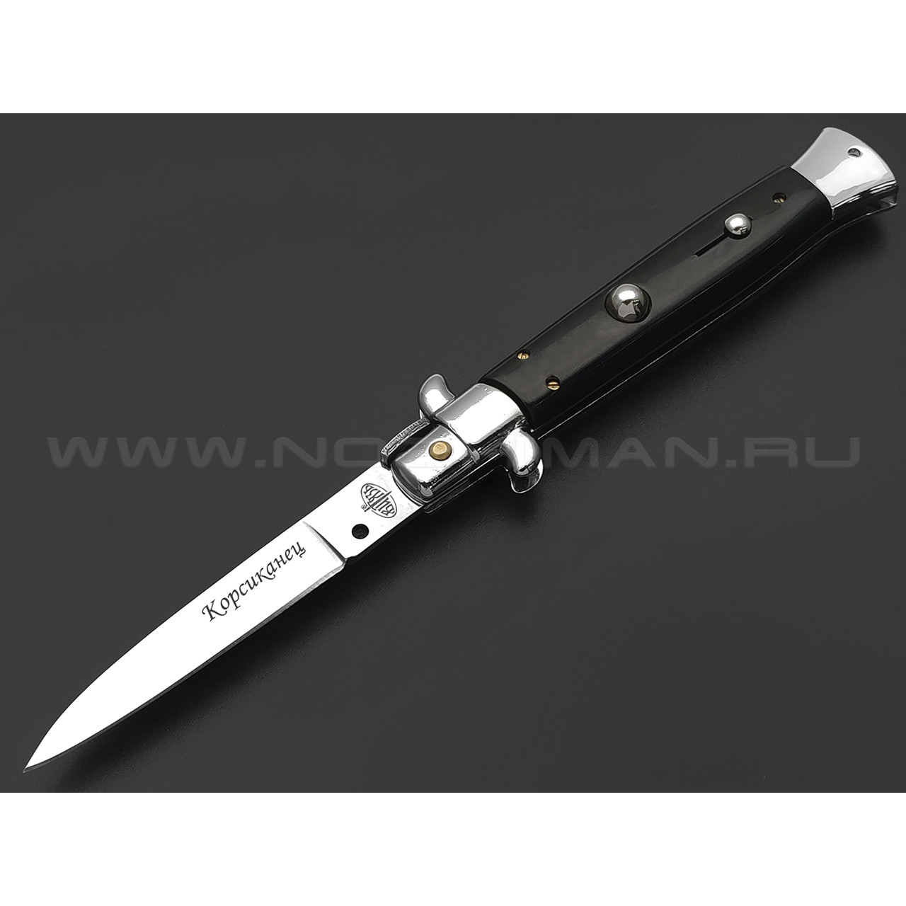 Витязь автоматический нож Корсиканец B243-341 сталь 65Х13, рукоять Карболит, сталь