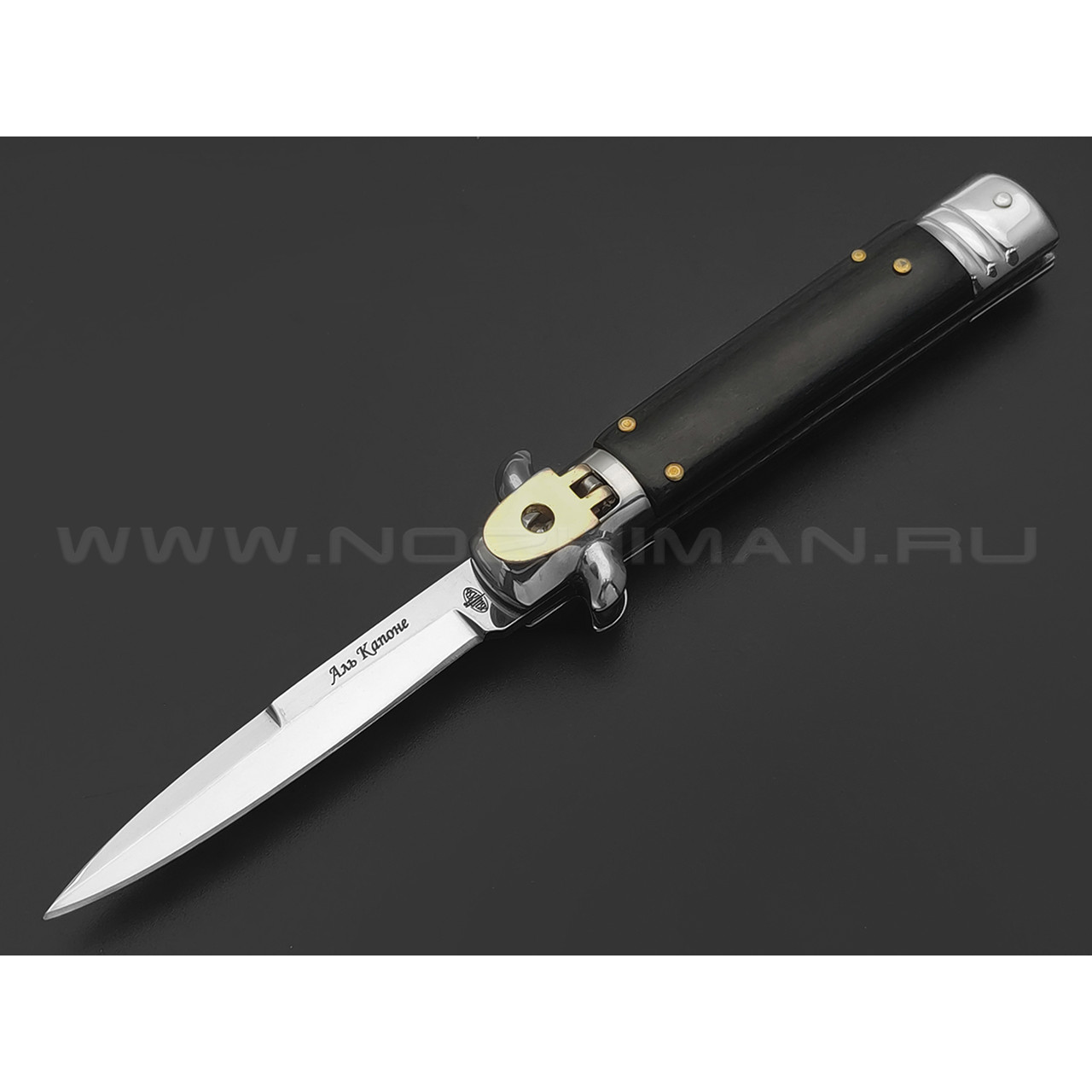 Витязь автоматический нож Аль-Капоне B195-34 сталь 40Х13, рукоять Дерево, сталь