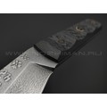 Волчий Век нож НДК 17 Custom Koi сталь Niolox WA, рукоять Carbon fiber, мозаичные пины