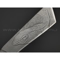 Волчий Век нож НДК 17 Custom Koi сталь Niolox WA, рукоять Carbon fiber, мозаичные пины