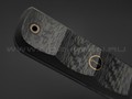 Волчий Век нож НДК 17 Custom Koi сталь Niolox WA, рукоять Carbon fiber, мозаичные пины