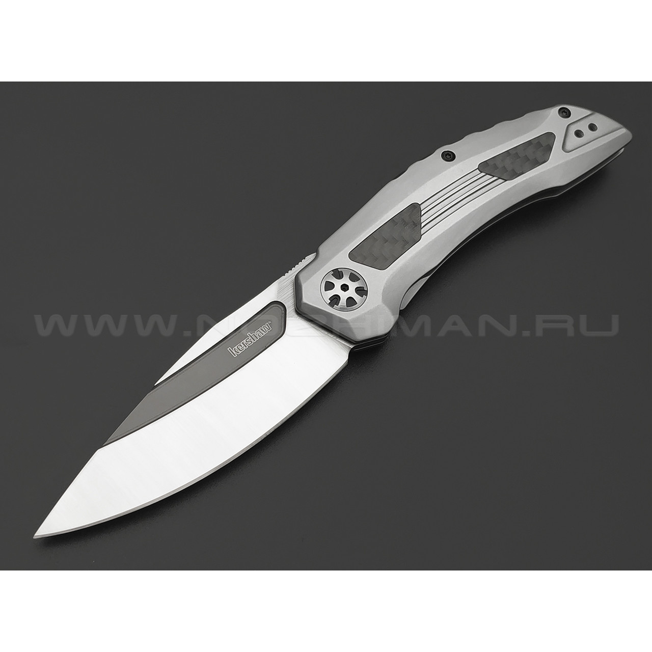 Нож Kershaw Norad 5510 сталь D2 satin-PVD, рукоять Carbon fiber, steel