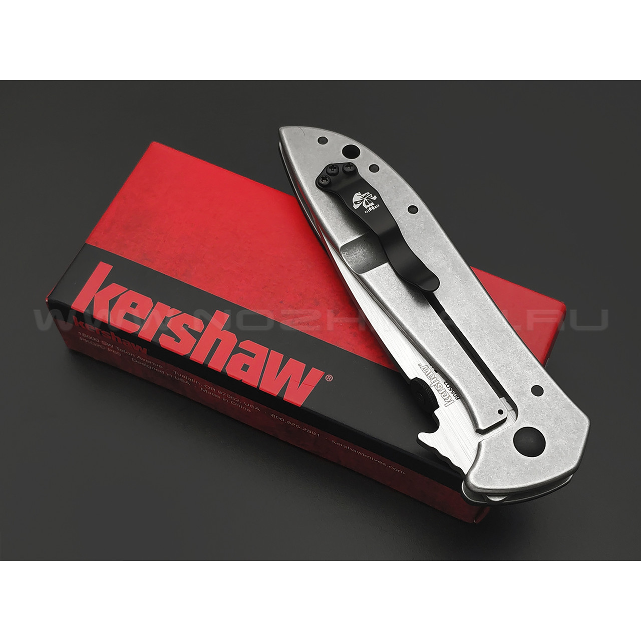 Нож Kershaw CQC-4KXL 6055D2 сталь D2, рукоять G10 black, stainless steel
