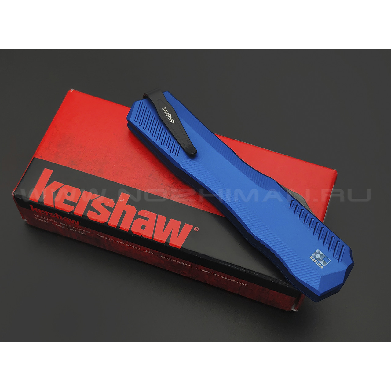 Нож Kershaw Livewire Blue 9000BLU сталь CPM 20CV, рукоять 6061-T6 Aluminum