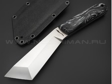 Волчий Век нож НДК 11 сталь 95Х18 WA, рукоять Micarta chaotic black & white