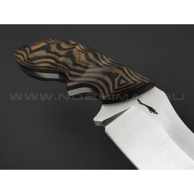 Волчий Век нож Кондрат 10 сталь N690 WA satin, рукоять Micarta black & tan