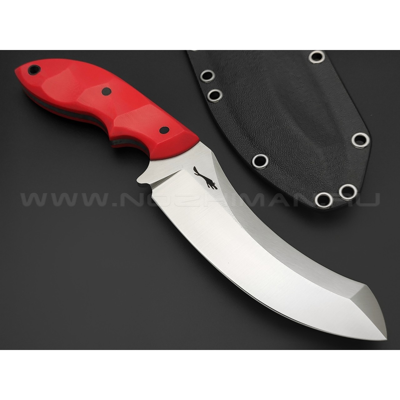 Волчий Век нож Кондрат 12 сталь N690 WA satin, рукоять G10 red