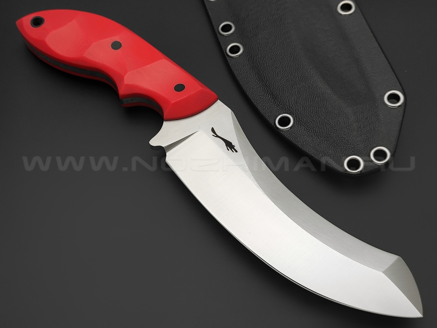 Волчий Век нож Кондрат 12 сталь N690 WA satin, рукоять G10 red
