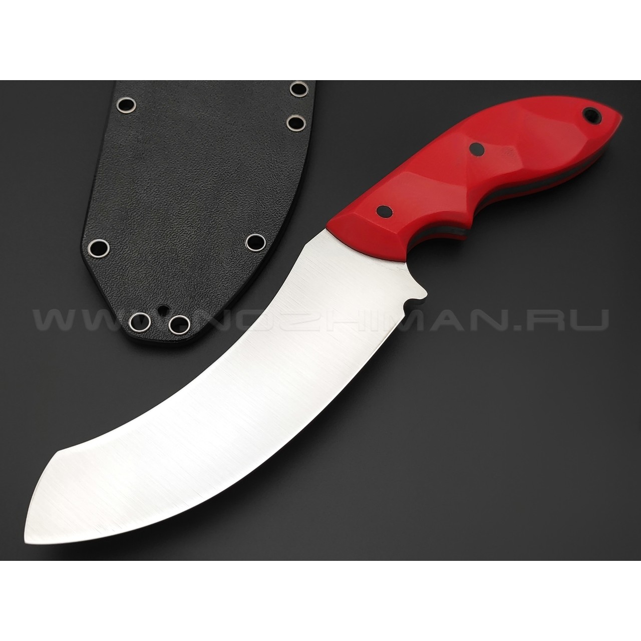 Волчий Век нож Кондрат 12 сталь N690 WA satin, рукоять G10 red