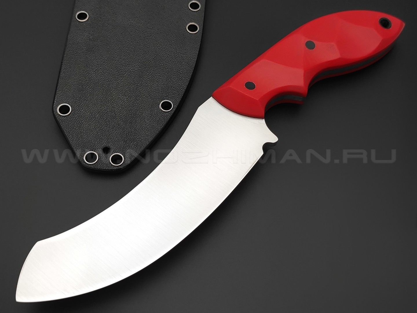 Волчий Век нож Кондрат 12 сталь N690 WA satin, рукоять G10 red