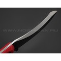 Волчий Век нож Кондрат 12 сталь N690 WA satin, рукоять G10 red Волчий Век нож Кондрат 12 сталь N690 WA satin, рукоять G10 red