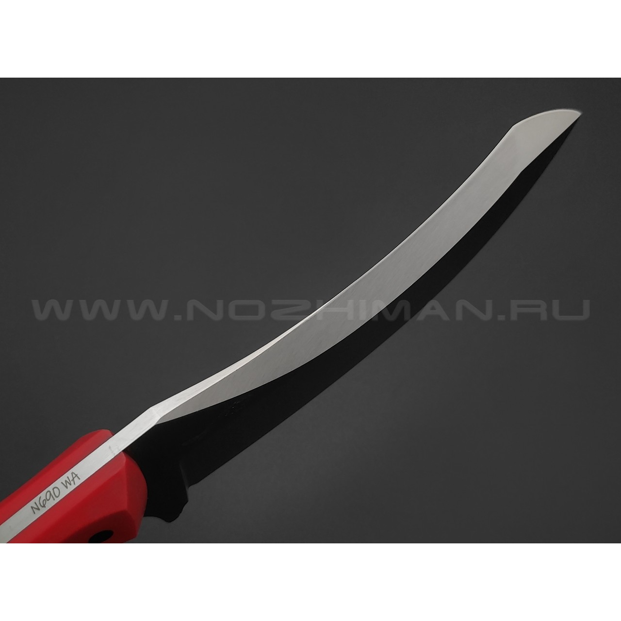 Волчий Век нож Кондрат 12 сталь N690 WA satin, рукоять G10 red