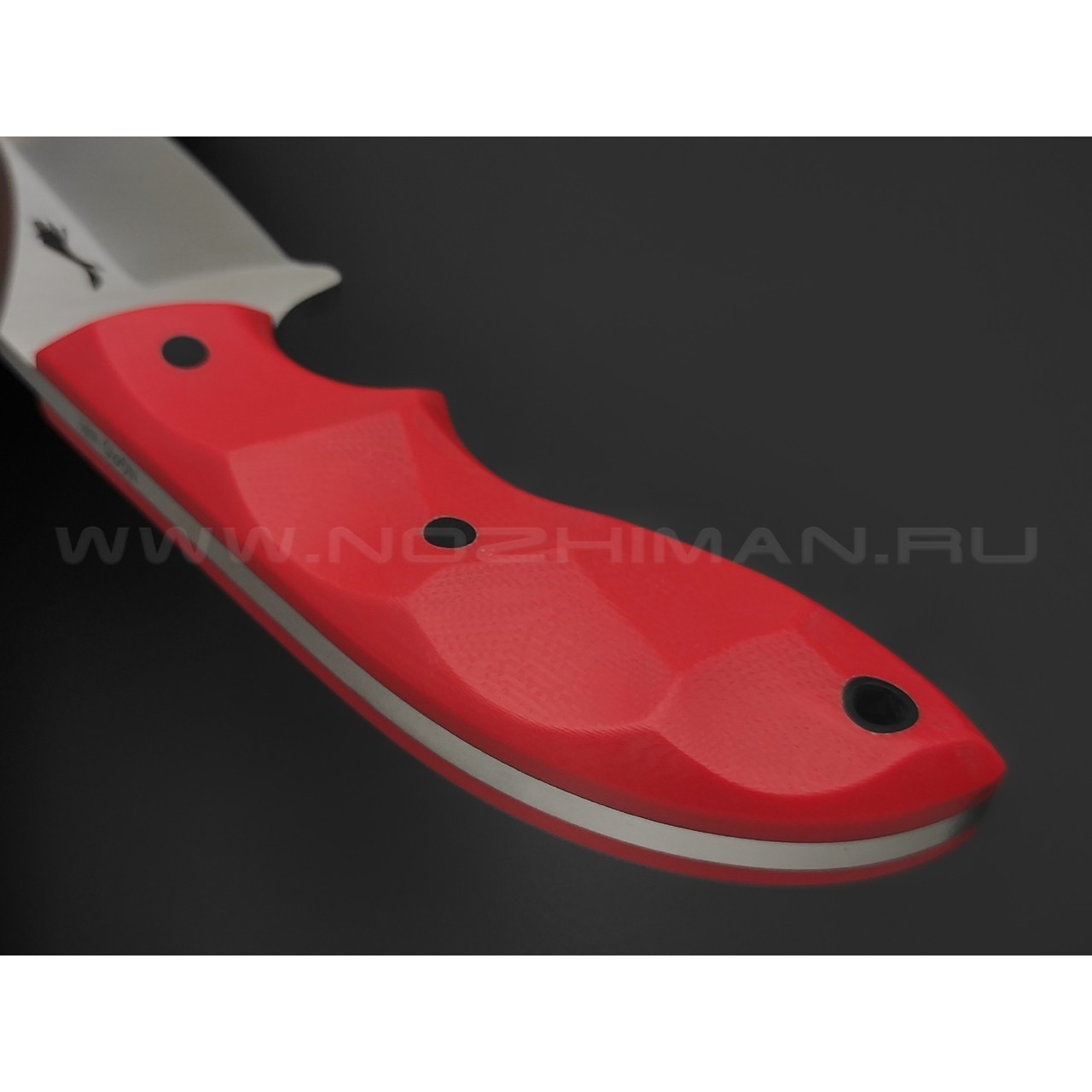 Волчий Век нож Кондрат 12 сталь N690 WA satin, рукоять G10 red