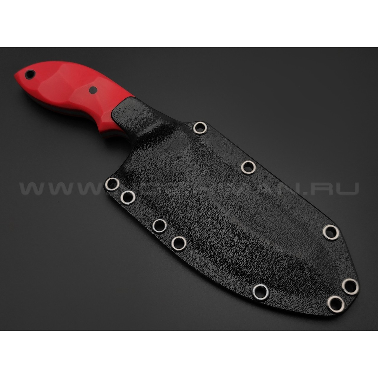 Волчий Век нож Кондрат 12 сталь N690 WA satin, рукоять G10 red