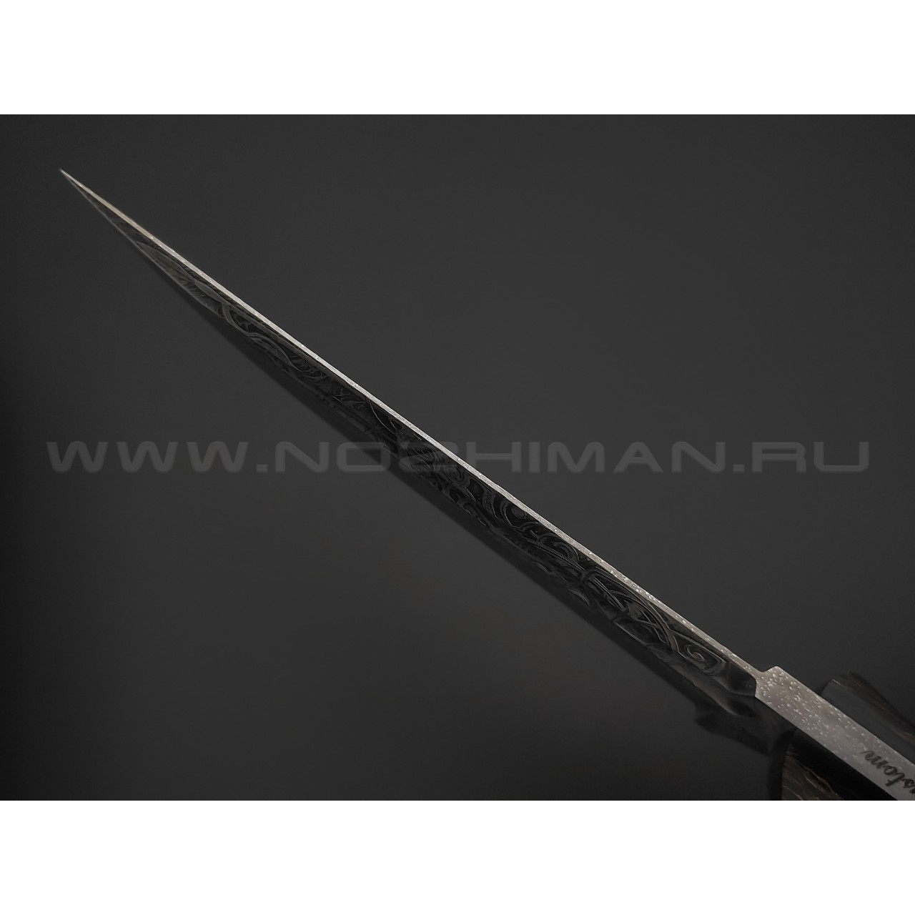 Волчий Век нож Начпрод Custom сталь PGK WA, рукоять G10 black, carbon fiber
